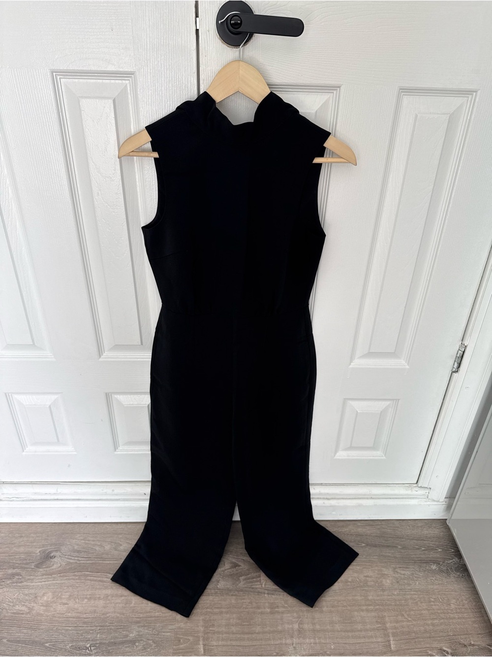 Club Monaco Black Jumpsuit with Label Detail